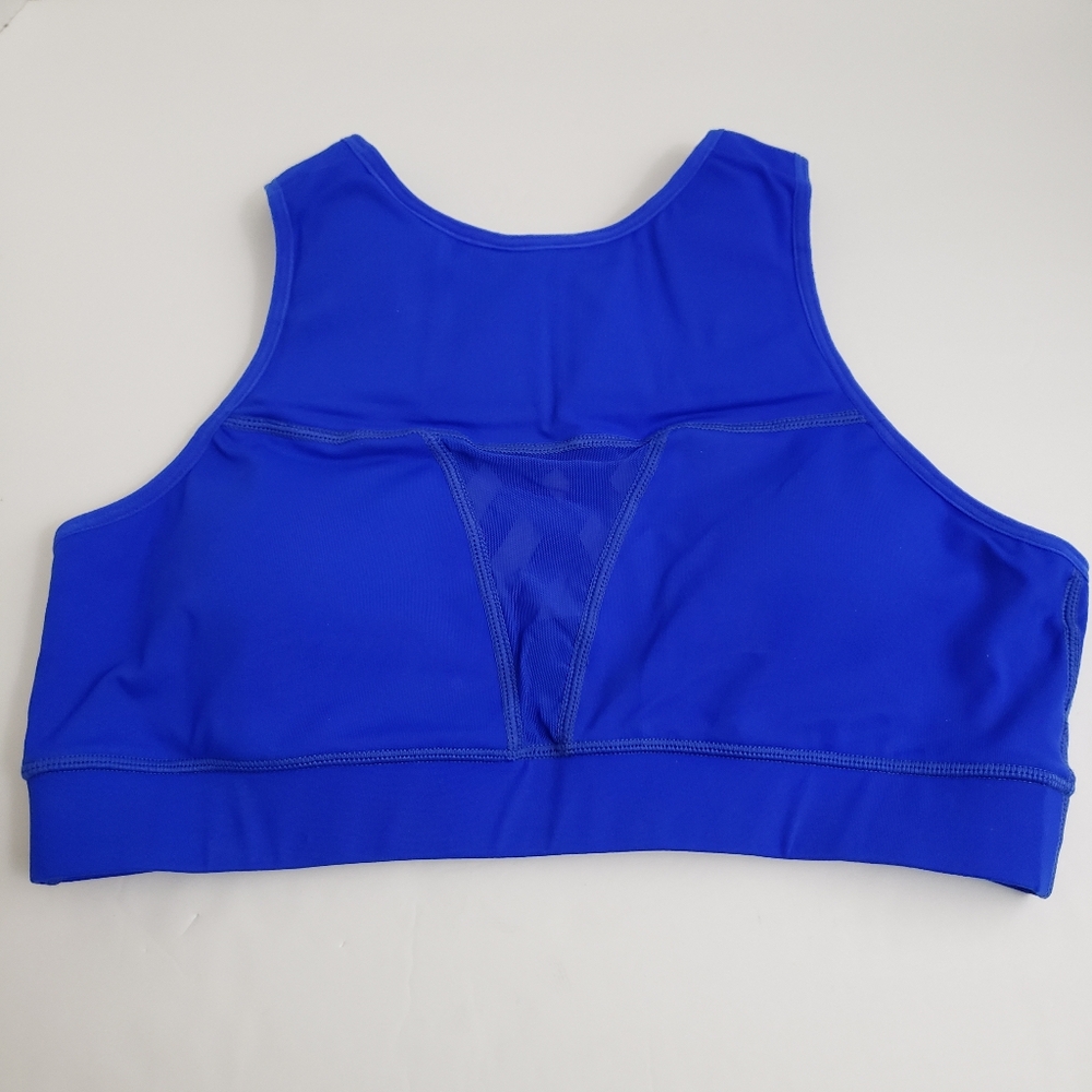 Small Chestee Royal Blue Strappy Back Swim Top Workout Top